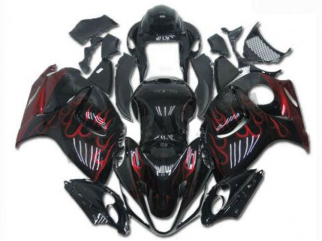 Preto Vermelho Abs Kits Carenagem Moto Suzuki GSXR 1300 Hayabusa 08-19