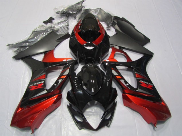 Preto Vermelho Abs Kits Completos Carenagem Moto Suzuki GSXR 1000 K7 07-08 Preto Vermelho Abs Kits Completos Carenagem Moto Suzuki GSXR 1000 K7 07-08