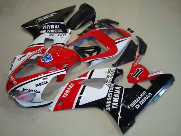 Preto Vermelho Adesivos Carenagem Moto Yamaha R1 98-99 Preto Vermelho Adesivos Carenagem Moto Yamaha R1 98-99