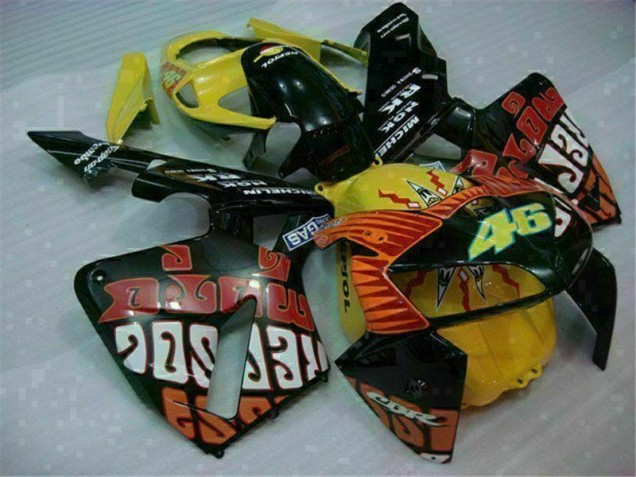 Preto Vermelho Amarelo 46 Carenagem Moto Honda CBR 600RR 05-06 Preto Vermelho Amarelo 46 Carenagem Moto Honda CBR 600RR 05-06