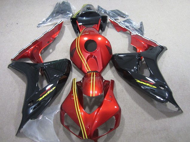 Preto Vermelho Amarelo Injeção Kit Carenagem Moto Honda CBR 1000RR 06-07