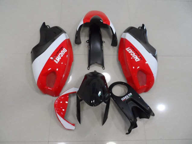 Preto Vermelho Branco Carenagem Moto Ducati Monster 696 08-12 Preto Vermelho Branco Carenagem Moto Ducati Monster 696 08-12