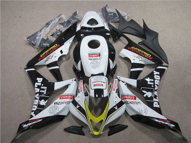 Preto Vermelho Branco DENSO Carenagem Moto Honda CBR 600RR 07-08 Preto Vermelho Branco DENSO Carenagem Moto Honda CBR 600RR 07-08