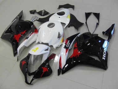 Preto Vermelho Branco Moto Plástico Honda CBR 600RR 09-12
