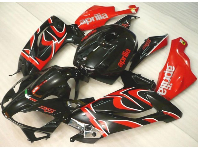 Preto Vermelho Carenagem Moto Aprilia RS 125 06-11 Preto Vermelho Carenagem Moto Aprilia RS 125 06-11