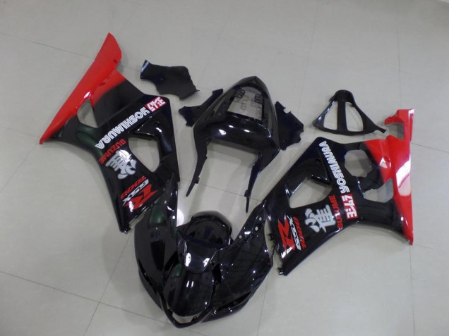 Preto & Vermelho Carenagem Moto Suzuki GSXR 1000 K3 03-04 Preto & Vermelho Carenagem Moto Suzuki GSXR 1000 K3 03-04