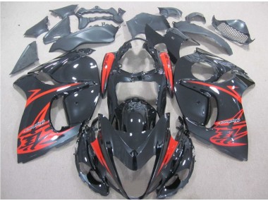 Preto Vermelho Carenagem Moto Suzuki GSXR 1300 Hayabusa 08-19