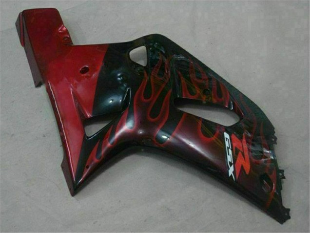 Preto Vermelho Carenagem Moto Suzuki GSXR 600 / 750 K1 K2 K3 01-03 Preto Vermelho Carenagem Moto Suzuki GSXR 600 / 750 K1 K2 K3 01-03