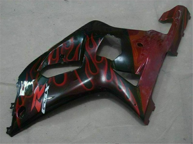 Preto Vermelho Carenagem Moto Suzuki GSXR 600 / 750 K1 K2 K3 01-03 Preto Vermelho Carenagem Moto Suzuki GSXR 600 / 750 K1 K2 K3 01-03