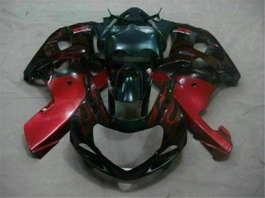 Preto Vermelho Carenagem Moto Suzuki GSXR 600 / 750 K1 K2 K3 01-03