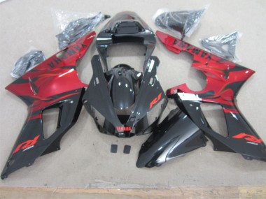 Preto Vermelho Carenagem Moto Yamaha R1 00-01
