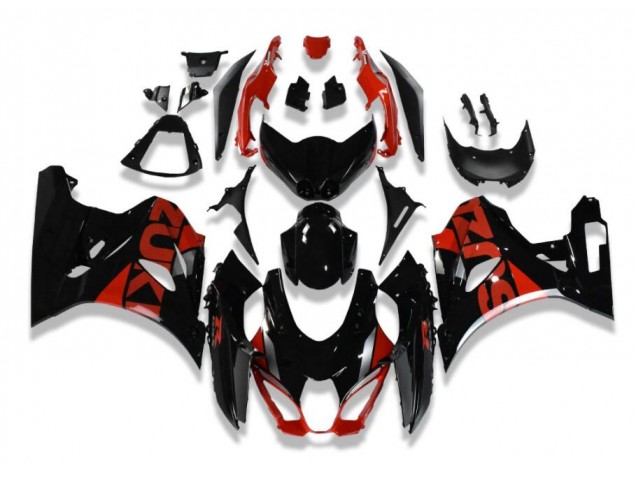Preto Vermelho Carroçaria Moto Suzuki GSXR 1000 17-23 Preto Vermelho Carroçaria Moto Suzuki GSXR 1000 17-23