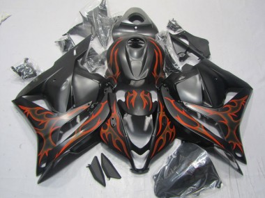 Preto Vermelho Chama Abs Kits Completos Carenagem Moto Honda CBR 600RR 09-12
