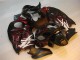 Preto Vermelho Chama Carenagem Moto Suzuki GSXR 1300 Hayabusa 08-19 Preto Vermelho Chama Carenagem Moto Suzuki GSXR 1300 Hayabusa 08-19