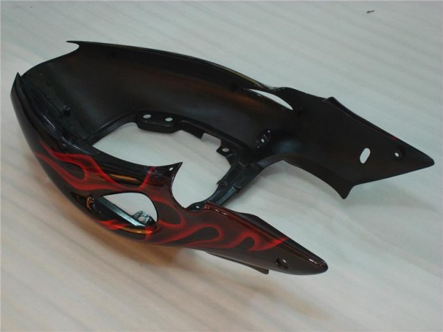 Preto Vermelho Chama Carenagem Moto Suzuki GSXR 1300 Hayabusa 08-19 Preto Vermelho Chama Carenagem Moto Suzuki GSXR 1300 Hayabusa 08-19