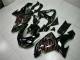 Preto Vermelho Chama Kit Carenagem Moto Kawasaki ZX10R 06-07 Preto Vermelho Chama Kit Carenagem Moto Kawasaki ZX10R 06-07