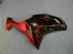 Preto Vermelho Chama Kit Carenagem Moto Kawasaki ZX6R 07-08 Preto Vermelho Chama Kit Carenagem Moto Kawasaki ZX6R 07-08