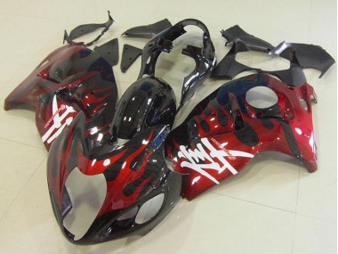 Preto Vermelho Chama Kits Carenagem Moto Suzuki GSXR 1300 Hayabusa 96-07