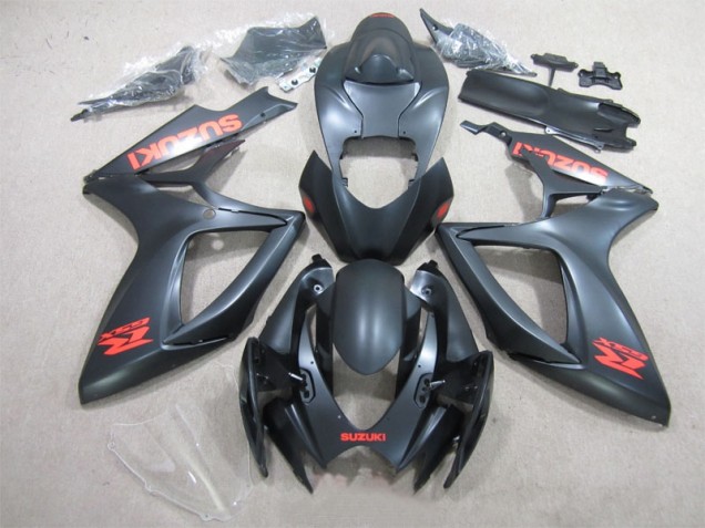 Preto Vermelho Decalque Carenagem Moto Suzuki GSXR 600 K6 06-07