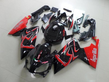 Preto & Vermelho Injeção Kit Carenagem Aprilia RS 125 06-11