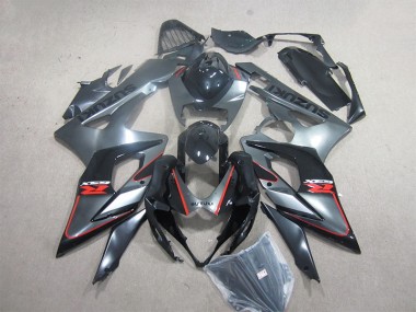 Preto Vermelho Injeção Kit Carenagem Suzuki GSXR 1000 K5 05-06