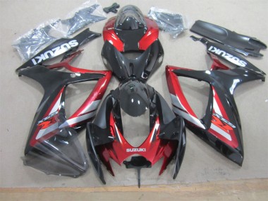 Preto Vermelho Kit Carenagem Moto Suzuki GSXR 600 K6 06-07