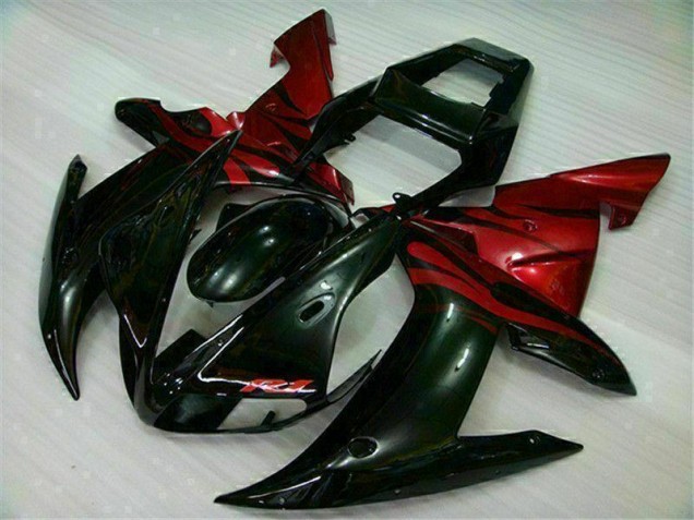 Preto Vermelho Kit Carenagem Moto Yamaha R1 02-03 Preto Vermelho Kit Carenagem Moto Yamaha R1 02-03