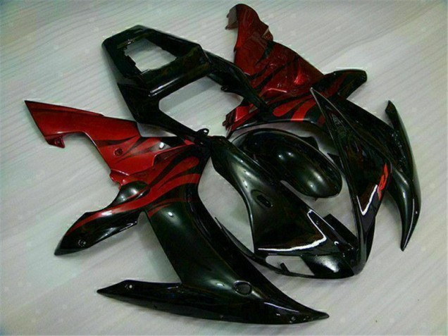 Preto Vermelho Kit Carenagem Moto Yamaha R1 02-03 Preto Vermelho Kit Carenagem Moto Yamaha R1 02-03