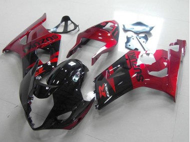 Preto Vermelho Kits Carenagem Moto Suzuki GSXR 1000 K3 03-04