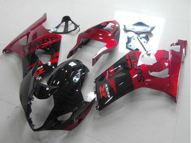 Preto Vermelho Kits Carenagem Moto Suzuki GSXR 1000 K3 03-04