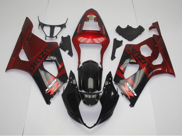 Preto Vermelho Kits Completo Carenagem Moto Suzuki GSXR 1000 K3 03-04 Preto Vermelho Kits Completo Carenagem Moto Suzuki GSXR 1000 K3 03-04