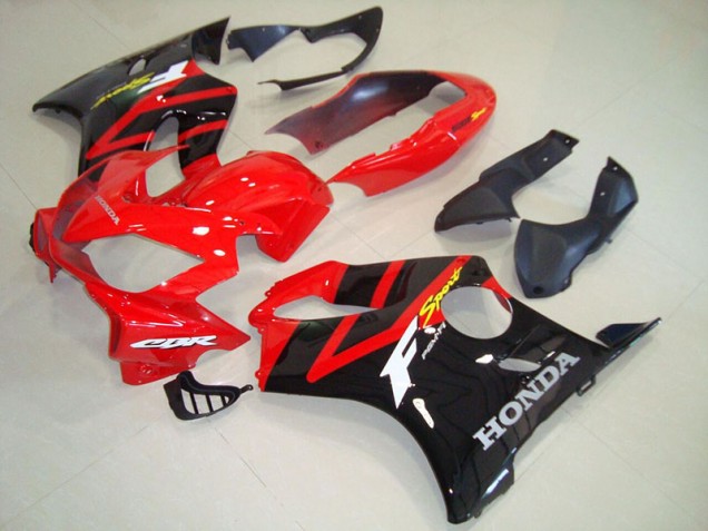 Preto Vermelho Moto Plásticos Honda CBR 600 F4i 04-07