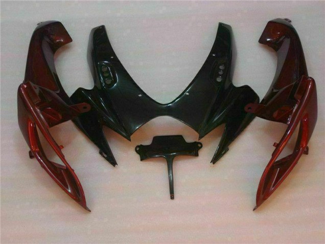 Preto Vermelho Moto Plásticos Suzuki GSXR 600 / 750 K6 06-07 Preto Vermelho Moto Plásticos Suzuki GSXR 600 / 750 K6 06-07