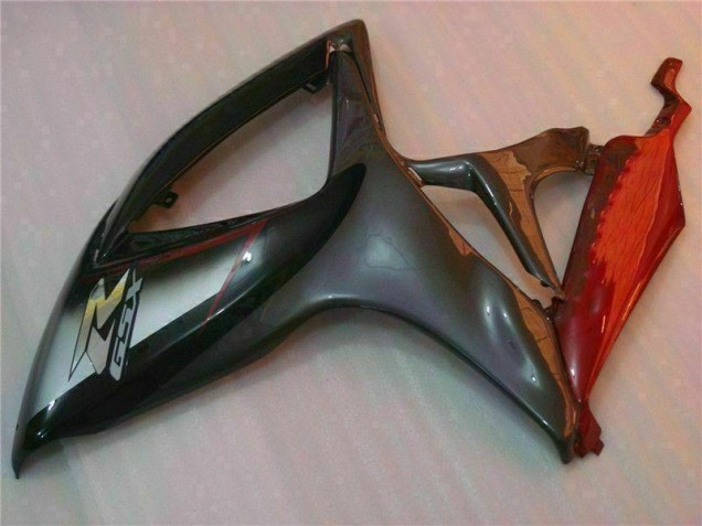 Preto Vermelho Moto Plásticos Suzuki GSXR 600 / 750 K6 06-07 Preto Vermelho Moto Plásticos Suzuki GSXR 600 / 750 K6 06-07
