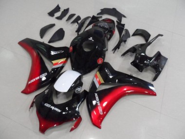 Preto Vermelho Mugen Abs Moto Plásticos Honda CBR 1000RR 08-11