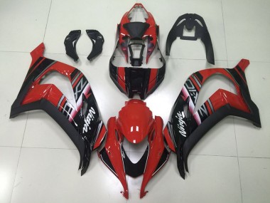 Preto Vermelho Ninja Carenagem Moto Kawasaki ZX10R 16-19