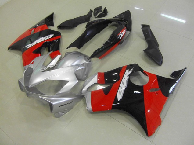 Preto Vermelho Prata Kits Completo Carenagem Moto Honda CBR 600 F4i 04-07 Preto Vermelho Prata Kits Completo Carenagem Moto Honda CBR 600 F4i 04-07