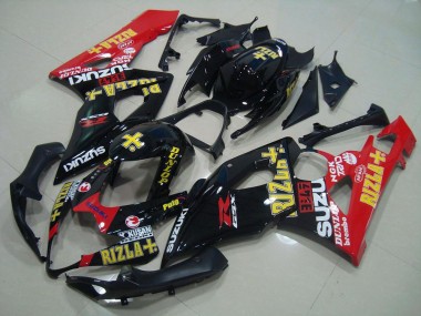 Preto Vermelho Rizla Carenagem Moto Suzuki GSXR 1000 K5 05-06