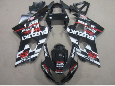 Preto Vermelho Telefumia Movistar Carenagem Moto Suzuki GSXR 600 K4 04-05