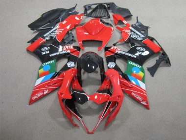 Preto Vermelho Verde Carenagem Moto Suzuki GSXR 1000 K5 05-06