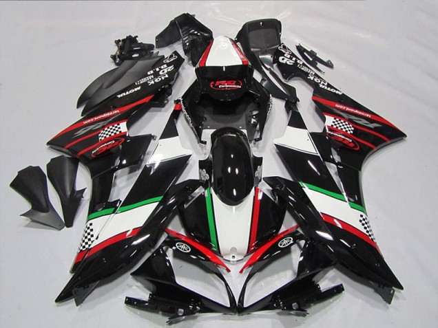 Preto Vermelho Verde Carenagem Moto Yamaha R6 06-07 Preto Vermelho Verde Carenagem Moto Yamaha R6 06-07