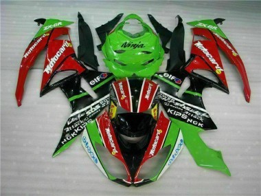 Preto Vermelho Verde Motocard Carenagem Moto Kawasaki ZX6R 09-12