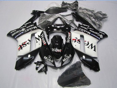 Preto West Mobil Carenagem Moto Kawasaki ZX6R 07-08