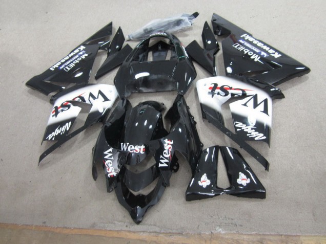 Preto West Ninja Carenagem Moto Kawasaki ZX10R 03-05 Preto West Ninja Carenagem Moto Kawasaki ZX10R 03-05