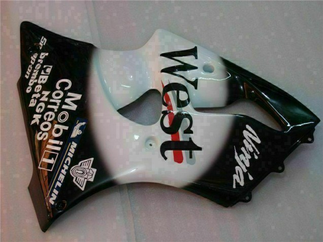 Preto West Ninja Carenagem Moto Kawasaki ZX6R 03-04 Preto West Ninja Carenagem Moto Kawasaki ZX6R 03-04