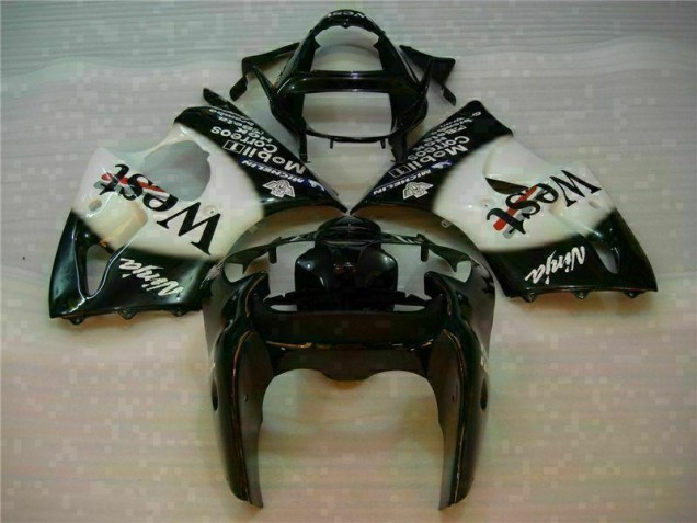 Preto West Ninja Carenagem Moto Kawasaki ZX6R 03-04 Preto West Ninja Carenagem Moto Kawasaki ZX6R 03-04