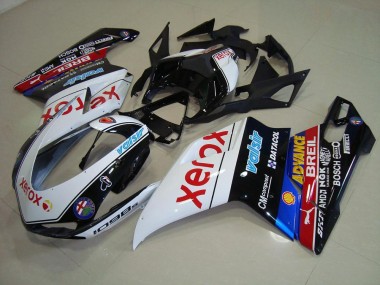 Preto Xerox Carenagem Moto Ducati 848 1098 1198 07-14