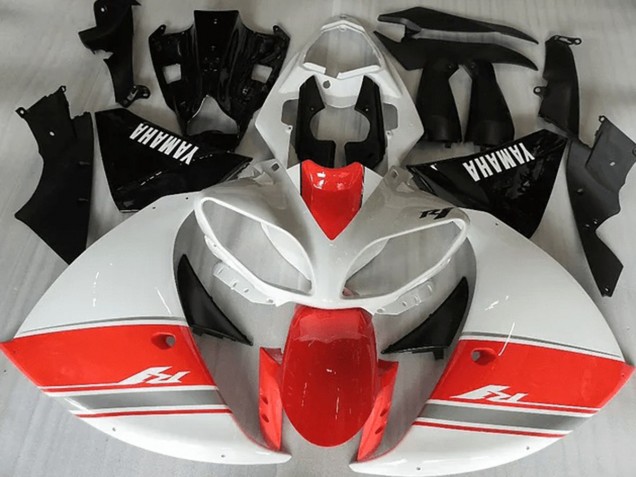 Racy Vermelho Branco Preto Carenagem Moto Yamaha R1 12-14 Racy Vermelho Branco Preto Carenagem Moto Yamaha R1 12-14