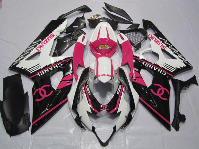 Rosa Chanel Carenagem Moto Suzuki GSXR 600 K6 06-07