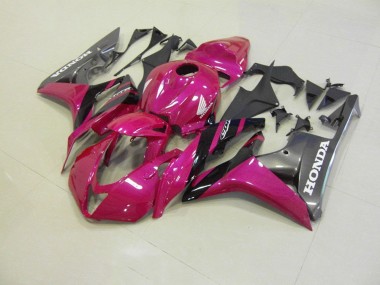 Rosa Cinzento Corrida Carenagem Moto Honda CBR 600RR 07-08